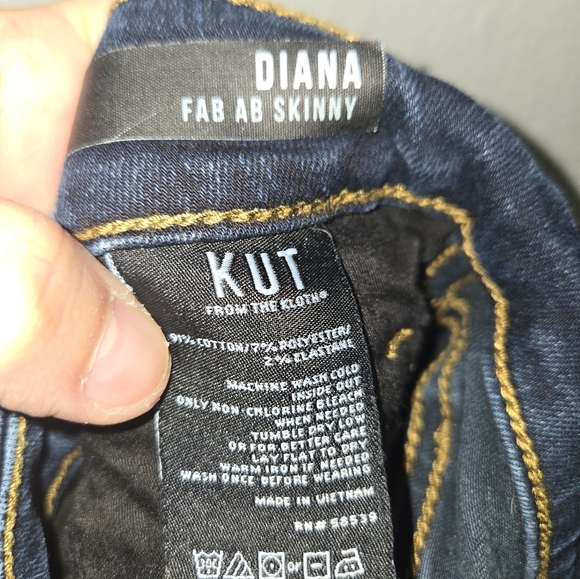 Kut From The Same Kloth Jeans Diana Fab Ab Skinny Size 14 - Picture 11 of 16